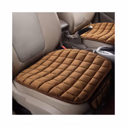 Car Seat Cover Winter Warm Seat Cushion Anti-slip Universal Front Chair - Coffee
