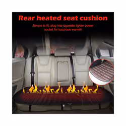 12V 42W Car Rear Back Heated Heating Seat Cushion Cover Pad Winter Car - C