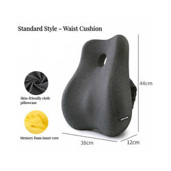 Memory Foam Office Chair Cushion Car Seat Support Waist Pillow Massage - Standard Back