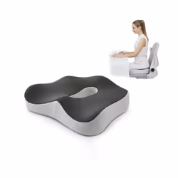 Memory Foam Office Chair Cushion Car Seat Support Waist Pillow Massage - Standard Set