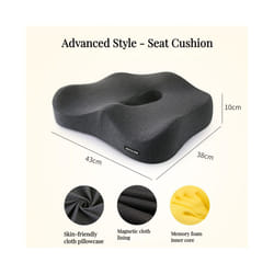 Memory Foam Office Chair Cushion Car Seat Support Waist Pillow Massage - Advanced Seat
