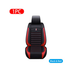 Car Seat Covers Premium Leather Cushion Protector Covers Universal Fit - PQ569 Front red