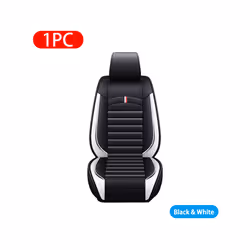 Car Seat Covers Premium Leather Cushion Protector Covers Universal Fit - PQ569 Front white
