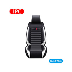Car Seat Covers Premium Leather Cushion Protector Covers Universal Fit - PQ569 Front white