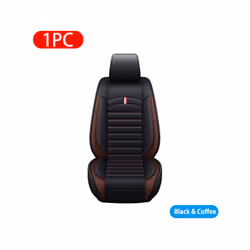 Car Seat Covers Premium Leather Cushion Protector Covers Universal Fit - PQ569 Front coffee