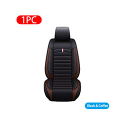 Car Seat Covers Premium Leather Cushion Protector Covers Universal Fit - PQ569 Front coffee