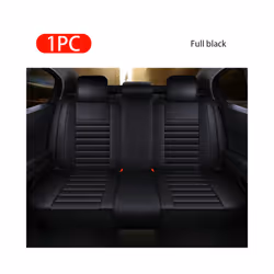 Car Seat Covers Premium Leather Cushion Protector Covers Universal Fit - PQ569 Rear black