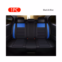 Car Seat Covers Premium Leather Cushion Protector Covers Universal Fit - PQ569 Rear blue