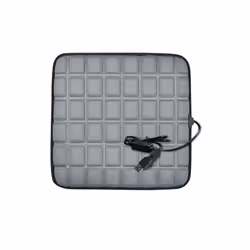 USB 5V Heated Car Seat Cushion Non Slip Comfortable Electric Winter Warm - Grey