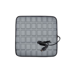 USB 5V Heated Car Seat Cushion Non Slip Comfortable Electric Winter Warm - Grey