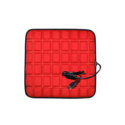 USB 5V Heated Car Seat Cushion Non Slip Comfortable Electric Winter Warm - Red
