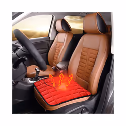 USB 5V Heated Car Seat Cushion Non Slip Comfortable Electric Winter Warm - Black
