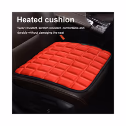 USB 5V Heated Car Seat Cushion Non Slip Comfortable Electric Winter Warm - Black