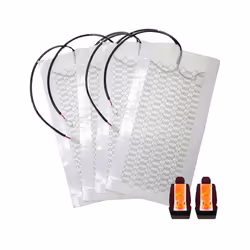 Car Seat Heater Universal 12V Carbon Fiber Car Heat Pads 3 Level Heated - Only 4 Heating Pads