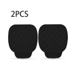 Winter Warm Car Seat Cover Cushion Universal Auto Soft Seats Cushions - Front 2pcs Black