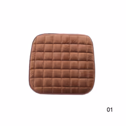 Car Seat Cover Winter Warm Seat Cushion Anti-slip Universal Front Chair - Coffee