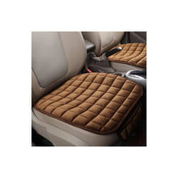 Winter Warm Car Seat Cover Cushion Universal Auto Soft Seats Cushions - Coffee