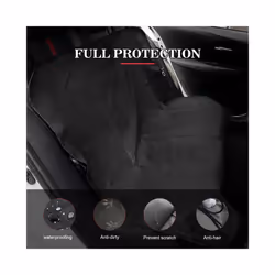 OEMASSIVE Dog Cushion Waterproof Rear Back Pet Dog Car Seat Cover Mats - Front