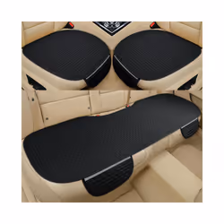 Car Seat Cover Front Rear Back Flax Seat Cushion Linen Automobile Seat - 2 seat coffee