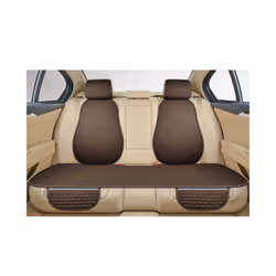 Car Seat Cover Front Rear Back Flax Seat Cushion Linen Automobile Seat - 1 set coffee rear
