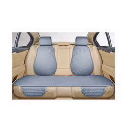 Car Seat Cover Front Rear Back Flax Seat Cushion Linen Automobile Seat - 1 set gray rear