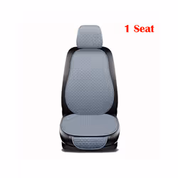 Car Seat Cover Front Rear Back Flax Seat Cushion Linen Automobile Seat - 1 seat gray