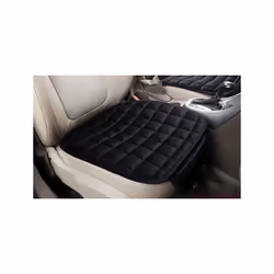 Car Seat Cover Winter Warm Seat Cushion Anti Slip Universal Front Chair - black