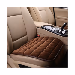 Car Seat Cover Winter Warm Seat Cushion Anti Slip Universal Front Chair - black