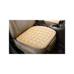 Car Seat Cover Winter Warm Seat Cushion Anti Slip Universal Front Chair - Beige
