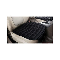 Car Seat Cover Winter Warm Seat Cushion Anti Slip Universal Front Chair - black