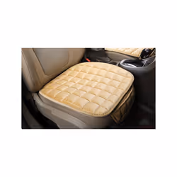 Car Seat Cover Winter Warm Seat Cushion Anti Slip Universal Front Chair - Beige