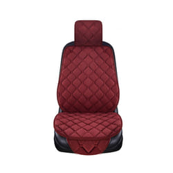 Flocking Cloth Car Seat Cover Protector Universal Front Rear Warm Warm - 1 seat red