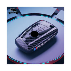 NEW Carbon fiber PC Car Smart Key Fob Case SKin Cover For BMW 3 4 5 Series - A Carbon fiber