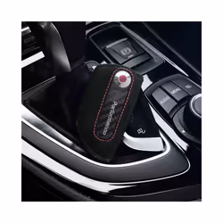 CAR Models M Performance Leather Key Case Bag Fob Holder For X5 F15 X6 - Silver
