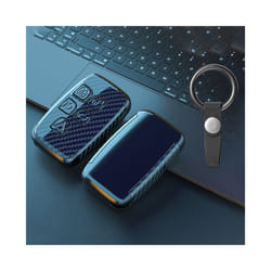 ABS Carbon Fiber Car Remote Key Case Cover Holder for Land Rover Range - Carbon set 1