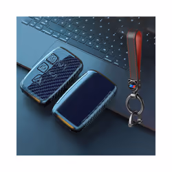 ABS Carbon Fiber Car Remote Key Case Cover Holder for Land Rover Range - Carbon set 3