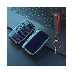 ABS Carbon Fiber Car Remote Key Case Cover Holder for Land Rover Range - Carbon set 3
