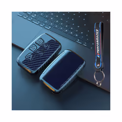 ABS Carbon Fiber Car Remote Key Case Cover Holder for Land Rover Range - Carbon set 2
