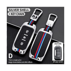 Car Key Cover Case Shell For Chery Jetour X70 X90 X95 2020 2021 2022 - silver