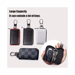 Signal Shielding Bag Car Key Cover Keyless Signal Blocking Anti-theft - YSB-A white