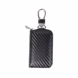 Signal Shielding Bag Car Key Cover Keyless Signal Blocking Anti-theft - YSB-A Black