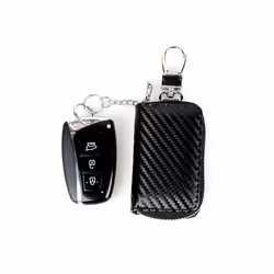 Signal Shielding Bag Car Key Cover Keyless Signal Blocking Anti-theft - YSB-A Black
