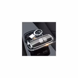 TPU Car key fob cover case protect for Mazda 2 mazda 3 mazda 5 mazda - silver with keychain