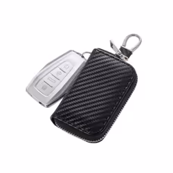 2021 Key Fob Faraday Bag RFID Signal Shielding Zipper Car Key Signal - upgrade