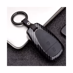ABS Carbon fiber Car Remote Smart Key Case Cover For chevrolet cruze - keychain, carbon black