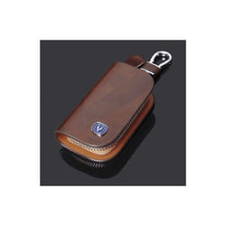 Leather Car Key case For Changan Eado XT CS35 CS75 CS85 CS95 Car Styling - Brown