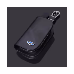 Leather Car Logo Key Case For Geely Atlas Boyue NL3 Emgrand X7 EmgrarandX7 - Brown
