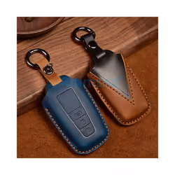 Leather Car Key Case For Toyota Camry CHR Prius Corolla RAV4 Prado 2017 - A 3 Button Brown