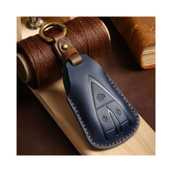 Car Key Cover Shell For Changan CS35PLUS CS55PLUS CS75PLUS 2019 keyProtective - blue