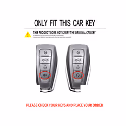 Car Key Fob Cover Case Shell Holder Set For Geely Coolray X6 Emgrand - Red